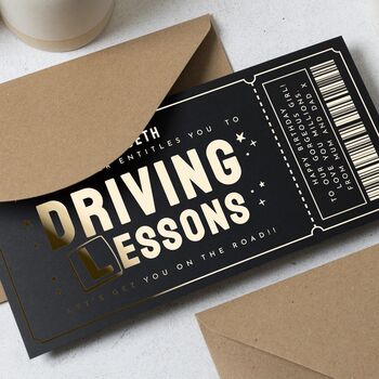 Personalised Scratch Reveal Driving Lessons Voucher, 2 of 8