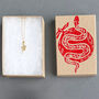 Year Of The Snake Limited Edition Gold Necklace – Lunar New Year 2025, thumbnail 1 of 5