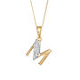 Solid Gold Diamond Initial Pendant, thumbnail 6 of 12