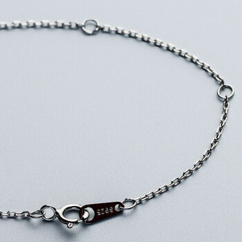 Sterling Silver Tiny Origami Crane Pendant Necklace, 3 of 5