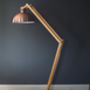 Copper And Wood Floor Lamp, thumbnail 2 of 3