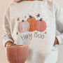 Hey Boo Adult Pumpkin Jumper, thumbnail 3 of 5