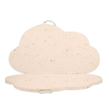 Cloud Foldable Play Mat In Natural And Gold Stella, 3 of 3