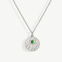 Gold Or Silver Women's Evil Eye Textured Coin Necklace, Christmas Jewellery Gift For Her, thumbnail 4 of 6