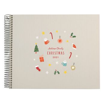 Personalised Christmas Spiral Bound Book, 4 of 9
