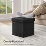 Foldable Ottoman Footrest With Storage Cube, thumbnail 1 of 7