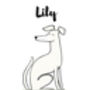 Greyhound Personalised Dog Name And Personality Print, thumbnail 5 of 5