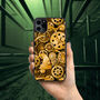 Steampunk Golden Gears iPhone Case, thumbnail 1 of 2