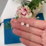 Good Luck Sterling Silver Mismatched Flower And Leaf Earrings, thumbnail 8 of 10