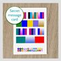 Personalised Secret Message Birthday Card Puzzle Art, thumbnail 10 of 12