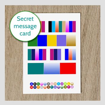 Personalised Secret Message Birthday Card Puzzle Art, 10 of 12