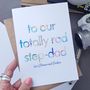 Totally Rad Stepdad | Personalised Father's Day Card, thumbnail 2 of 4