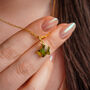 Peridot Crystal Star Necklace, thumbnail 4 of 11