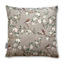 Luxury Soft Velvet Cushion Orchard Blossom Taupe, thumbnail 1 of 5
