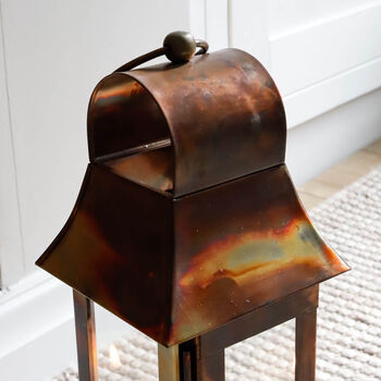 Aged Brass Lantern Candle Holder, 4 of 4