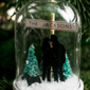 Personalised Family Silhouette Glass Dome Bauble, thumbnail 6 of 6