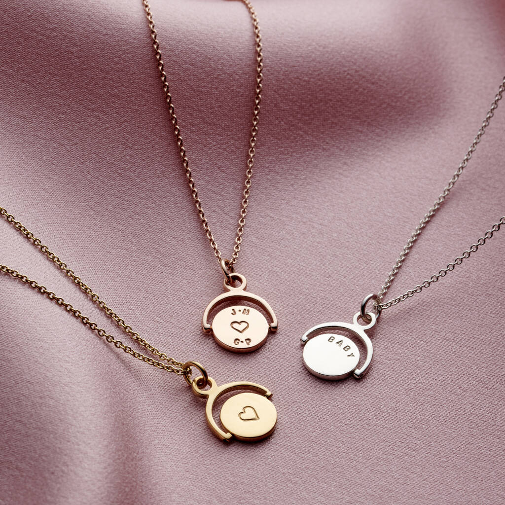 Personalised Mini Spinner Necklace, 1 of 8