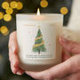 Teacher Gift Personalised Candle Christmas Tree, thumbnail 1 of 10