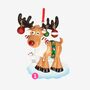 Moose Christmas Tree Decoration With Personalised Name, thumbnail 2 of 2