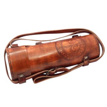 Brass Handheld Antique Finish Telescope And Leather Case, 5 of 7