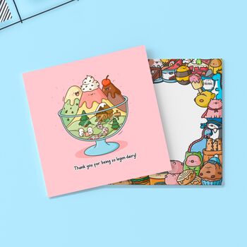 Ice Cream Sundae Card | Cute Greeting Cards, 3 of 4