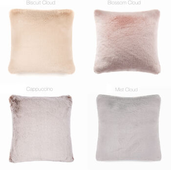 Square Cushions. Luxury Faux Fur Made In England, 3 of 7