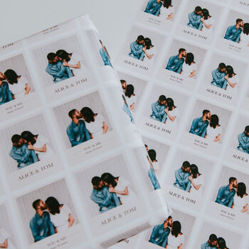Personalised Valentine's Photo Wrapping Paper, 3 of 4