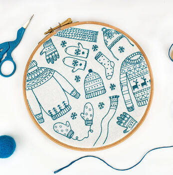 Winter Woolies Christmas Embroidery Kit, 3 of 7