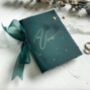 Dark Green Moon And Stars Vow Books, thumbnail 2 of 7