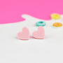 Colourful Love Heart Earrings, thumbnail 5 of 5