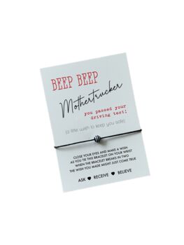 Beep Beep Mothertrucker Wish Bracelet | Gift For Passing Driving Test, 4 of 7