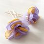 Purple And Yellow Floral Hair Pin Set, thumbnail 1 of 6