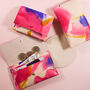 Hand Painted Leather Coin And Card Purse Blush Brush, thumbnail 1 of 6