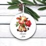 Personalised Cute Rose Animal Cow Decoration, thumbnail 1 of 2