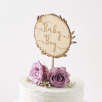 Personalised Engraved Wreath Cake Topper, 8 of 8