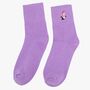 Women's Party Penguins Embroidered Cotton Ankle Socks Five Pack, thumbnail 3 of 7
