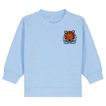 Babies Tiger Organic Cotton Sweatshirt, 7 of 7