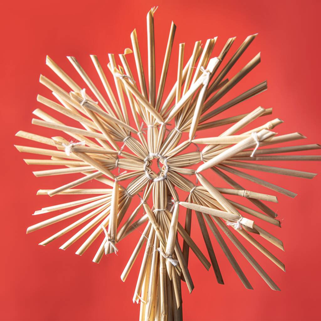 10' Swedish Straw Star Tree Topper