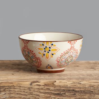 Set Of Four Patterned Ceramic Bowls, 3 of 5