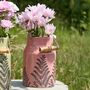 Personalised Fern Pink Milk Churn Vase, thumbnail 1 of 9