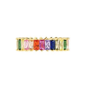 Colour Pop Cubic Zirconia Band Ring, 3 of 5