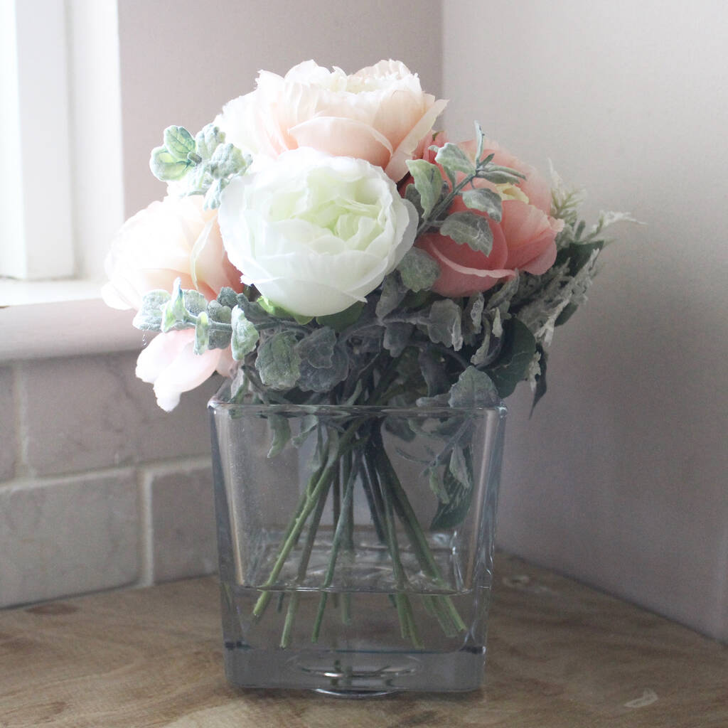 Artificial Ranunculus Floral Arrangement By Lime Tree London