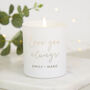 Love You Always Anniversary Gift Personalised Candle, thumbnail 1 of 11