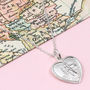 Personalised Silver St Christopher Heart Charm Necklace, thumbnail 3 of 8