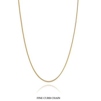 Plain Gold Vermeil Chain, 2 of 6
