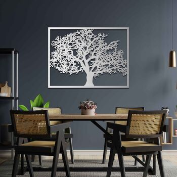 Wooden Tree Wall Art Home Room Office Decor, 8 of 10