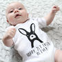 Baby's First Easter, Personalised Bunny Babygrow, thumbnail 1 of 4
