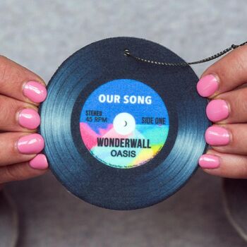 'Our Song' Personalised Car Air Freshener, 4 of 5