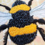 Bumblebee Thread Painting Embroidery Kit, thumbnail 4 of 9