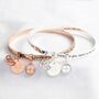 Personalised 'Sisters' Meaningful Word Bangle, thumbnail 2 of 3
